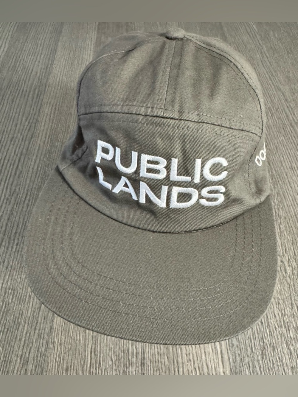 Boco Gear x Public Lands 7 Panel Trucker Hat Charcoal OSFM Adjustable Strap NWT